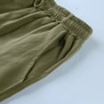 thumbnail image 5 of Gessp Men's Shorts Mens Shorts Casual Drawstring Pockets Elastic Waist(Army Green,M), 5 of 6