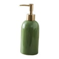 thumbnail image 5 of Portable Hand Liquid Pump Bottle, 420ml Refillable Bedroom Bathroom Kitchen Sink Ceramic Empty Soap Dispenser for Lotion, Body Wash, Dish Soap , Green, 5 of 9