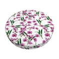 thumbnail image 1 of Balery Orchids Flowers Fundas de asiento para taburete de bar redondo de tela de terciopelo ajustables que protegen de arañazos y manchas para sillas de 14 a 17 pulgadas.-12 inch, 1 of 7