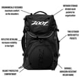 thumbnail image 2 of Zoot Ultra Tri Bag, Triathlon Transition Backpack with Wet Storage for Men & Women Athletes, Race Day, Travel & Train, Black, 2 of 8