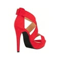 thumbnail image 4 of Women's High Heels Open Toe Ankle Strap Stilettos Platform Sexy Party Heeled Sandals, 4 of 5