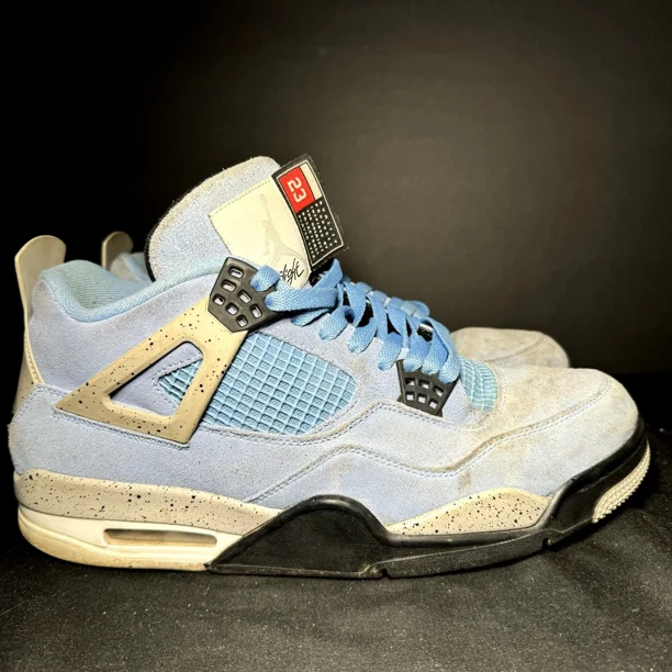 Ni - ke Size 12 - Ni - ke Air Jordan 4 Retro University Blue Men's Shoes - CT8527 400