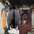 thumbnail image 3 of DAMAI Halloween Hooded Cloak,Scary Ghost Tattered Robe,Renaissance Medieval Wizard Death Cape for Adult Men Women, 3 of 6