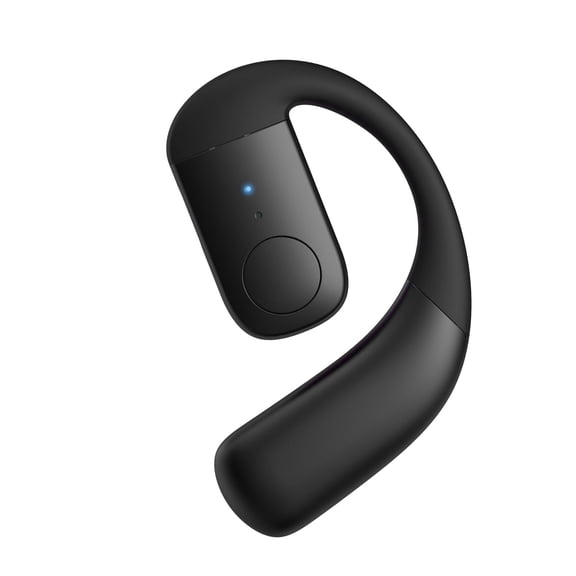 One Ear Piece Open Ear Bud Air Bone Conduction Earbud Earless Out of Ear Headphones Single Bluetooth Phone Earpiece Earbud Bluetooth Wireless Headsets with Microphone Earhook for Work