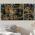 thumbnail image 3 of wall26 Canvas Print Wall Art Set Electronic PC Motherboard Circuit Collage Abstract Technology Digital Art Modern Art Alternative Urban Shapes for Living Room, Bedroom, Office - 16"x24"x3, 3 of 5