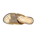 thumbnail image 3 of Miluxas Women's Sequin Flat Sandals Metallic Strappy Fashion Fall Sandals, 3 of 6