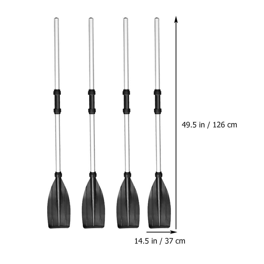 2 Pairs Useful Float Boat Oar Detachable Kayak Paddle Aluminum Alloy Oar