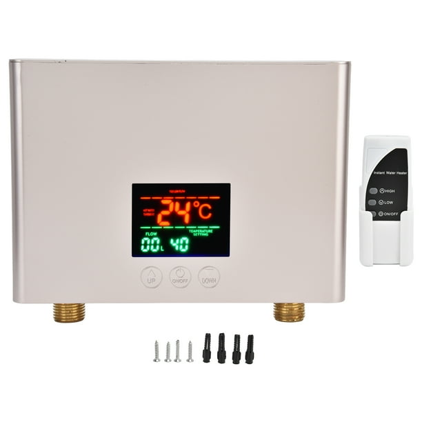 Calentador de agua instantáneo Sincero 3000W IPX4 Control remoto 110V dorado