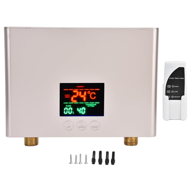 Calentador de agua instantáneo Sincero 3000W IPX4 Control remoto 110V dorado