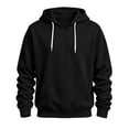 thumbnail image 2 of Yutgune Men's Basic Pullover Hoodie, Plain Solid Long Sleeve Hooded Sweatshirt for Casual Everyday Wear, 2 of 7