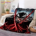 thumbnail image 2 of Manta de franela de película 3D v-venom, manta de lana súper suave, mantas de tiro de dibujos animados para dormitorio, sofá, sofá, regalo, 2 of 4