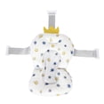 thumbnail image 1 of Cojín flotante para baño de bebé, almohadilla ajustable para asiento de baño infantil, almohada para bañera, patrón de corona blanca, 1 of 14