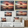 thumbnail image 4 of Designart "Sunset Solitude In Silhouetted Desert" Desert Canvas Prints, 4 of 7