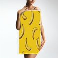 thumbnail image 4 of Bath Towel Single-Sided Printed Highly Absorbent Soft Quick Towel for Bathroom Spa Gym & Sports Banana Of Vector, 4 of 5
