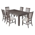thumbnail image 3 of Willow Creek Rustic Distressed 78" Seven-Piece Dining Set, 3 of 6