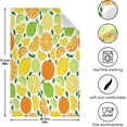 thumbnail image 4 of Dreamtimes Summer Orange Lemon Fruit Leaves Kitchen Towels Bar Tea Dish Towel Dishcloths Set of 6 Super Absorbent Soft 18 x 28 inches, 4 of 7