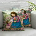 thumbnail image 3 of Shiartex Throw Pillow Covers Happy Mother Day Message and Pink Flowers with Hearts Wood Flower Carnation Vintage for Living Room Bedroom Sofa, 3 of 5