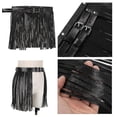 thumbnail image 2 of High-Waist Faux Leather Fringe Tassel Skirt Belt for Women, 2 of 4