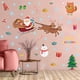 thumbnail image 1 of 1 pegatina de pared de Navidad, calcomanía de pared de alce de Papá Noel, decoración de pared de muñeco de nieve DIY extraíble JAMW Sencillez, 1 of 5