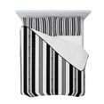 thumbnail image 7 of Quilts Twin Size Bedding Set, Black Line Striped Lightweight Quilted Comforter, Farmhouse Modern Geometric Stripes Soft Reversible Bedspread Coverlet with Pillow Covers for All Season, 68" x 86", 7 of 7