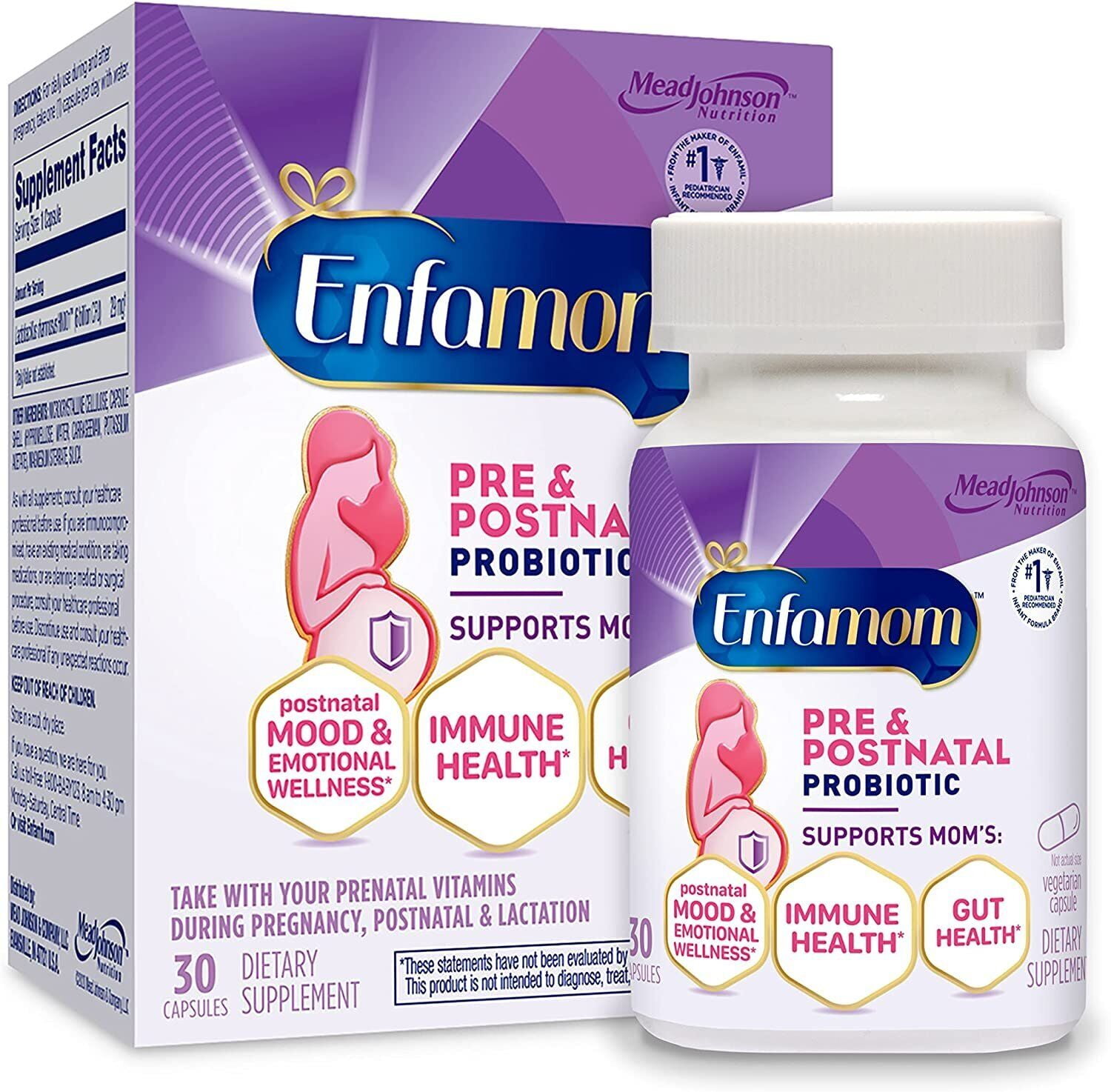 Enfamil Enfamom Prenatal and Postnatal Immunity Probiotics, Vegetarian
