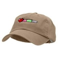 thumbnail image 2 of Gaming Life Bar Embroidered Low Profile Dyed Washed Caps - Khaki OSFM, 2 of 5
