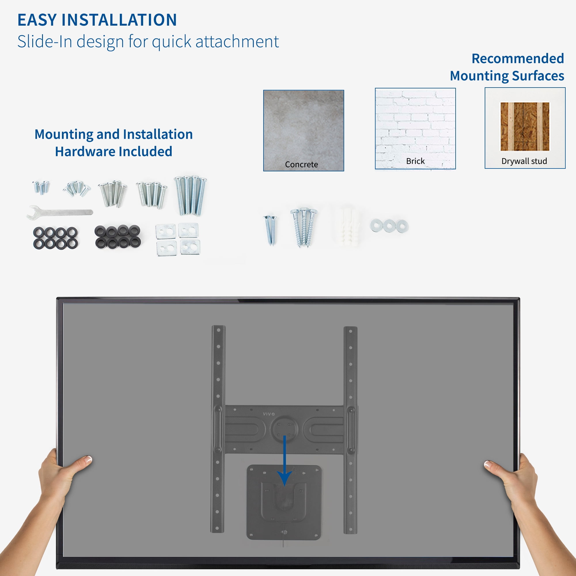 VIVO Rotating 37" to 80" TV Wall Mount for Flat Panel Screens