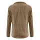 thumbnail image 4 of MHFRRA Blusa de Manga Larga con Cuello Alto para Mujer, Elegante y Ajustada. Caqui, 4 of 4