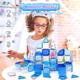 thumbnail image 5 of Huge Wave Magnetic Tiles for Kids Ages 4-8, 76 PCS 3D Building Set Toys, Animal Magnetic Tiles, STEM Montessori Educational Toy, Christmas Birthday Gift for Toddler, 5 of 9