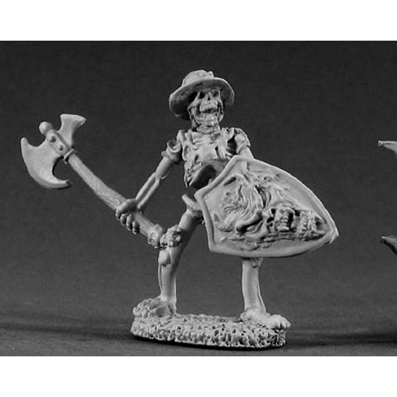Reaper Miniatures Skeleton With Axe #02128 Dark Heaven Legends Unpainted Metal