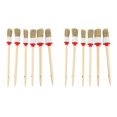 thumbnail image 1 of 12 Piezas Cepillos de Detalle YONGSHENG Cerdas Suaves Color Madera, 1 of 5