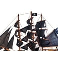 thumbnail image 2 of HANDCRAFTED NAUTICAL D√âCOR Wooden Black Pearl Black Sails Limited Model Pirate Ship 15", 2 of 2