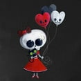 thumbnail image 3 of CafePress - Cute Skeleton Girl With Spooky Balloons Long Sleev - Women's Long Sleeve Graphic Tee Casual Fit, 3 of 4