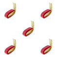 thumbnail image 2 of Transemion Anti Slip Racket Roll Tennis Handle Grip Wrap Tape Red 110x2.5x0.2CM 5Set, 2 of 6