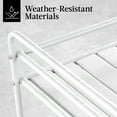 thumbnail image 5 of Best Choice Products 2-Tier Rolling Bar Cart Indoor/Outdoor w/ Storage Shelves, Wine Rack, Lockable Wheels - White, 5 of 9
