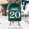 thumbnail image 3 of Big Dot of Happiness Emerald Elegantly Simple - Wedding Receptions, Parties or Events Double-Sided 5 x 7 inches Cards - Table Numbers - 1-20, 3 of 8
