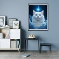 thumbnail image 7 of Diamond Art Kit for Adults, Celestial White Cat Starry Night Diamond Painting for Adults Beginners, 5D DIY Diamond Art Painting Kits, Colorful Diamond Painting Craft for Home Decor 12x16, 7 of 7