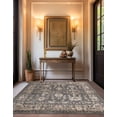 thumbnail image 2 of Unique Loom Portland Collection Area Rug - Central (4' 1" Square Gray/Beige), 2 of 9