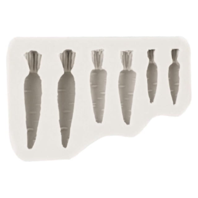 WHEANG Carrots Sugar Flipping Silicone Easter Rabbit Hand Stick Rose Carrot Shaped Cake Decoration