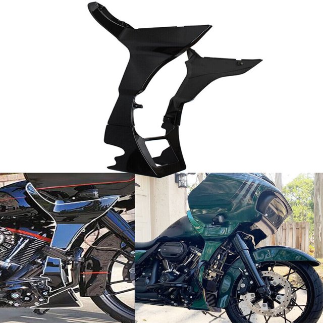 TopOne Side Fairing Spoilers Cover Kit with Extended Chin Spoiler Mounting Hardware Compatible for FLTRX FLTRXS 2017+