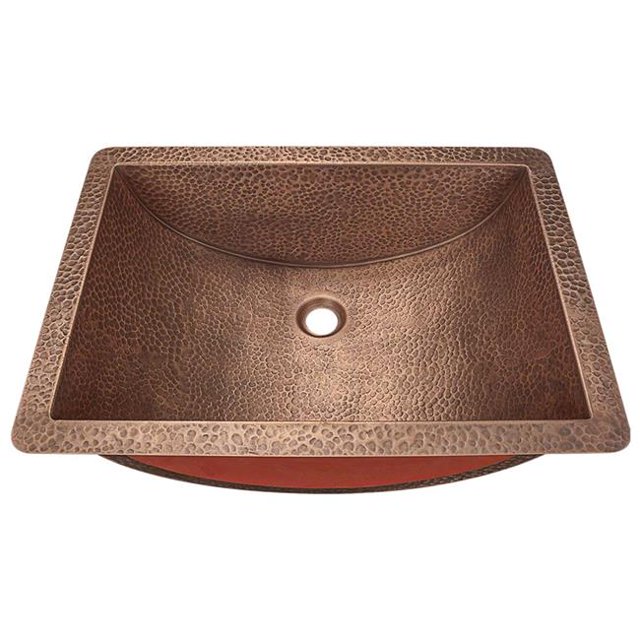 Polaris Sink P629 Single Bowl Copper - Hammered Copper