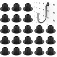 thumbnail image 1 of 100Pcs Pegboard Hook Locks, Peg Board Locks Stoppers Fit for 1/4 Inch Peg Board for Stopping Hooks from Falling Off (Black), 1 of 7