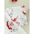thumbnail image 5 of Kids Toddler Baby Boys Christmas Outfits Santa Claus Print Short Sleeve Button Down Shirt with Shorts Set Cute Clothes, 5 of 7