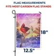 thumbnail image 7 of America Forever Winter Cardinal Garden Flag Double Sided Vertical Decorative 12.5 x 18 inches for Outdoor, Yard, Porch Happy Holiday Welcome Winter Snowfall Snowflakes Red Cardinal Winter Birds, 7 of 7