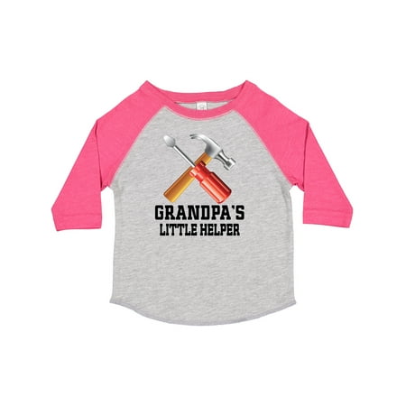 

Inktastic Grandpa Little Helper Grandson Boys Toddler T-Shirt