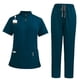 thumbnail image 1 of Conjunto de enfermería, uniforme de trabajo suave, traje para spa, cosmetología, centro de belleza. Verde azulado, 1 of 9