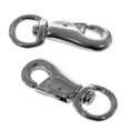 thumbnail image 4 of Nickel-Plated Rope Snaps - 5 Pack of 7/8 Inch Round Swivel Bull Snap - for 0.5 Inch, 0.75 Inch, and 1 Inch Rope - Stainless Steel Trigger Spring, 4 of 4