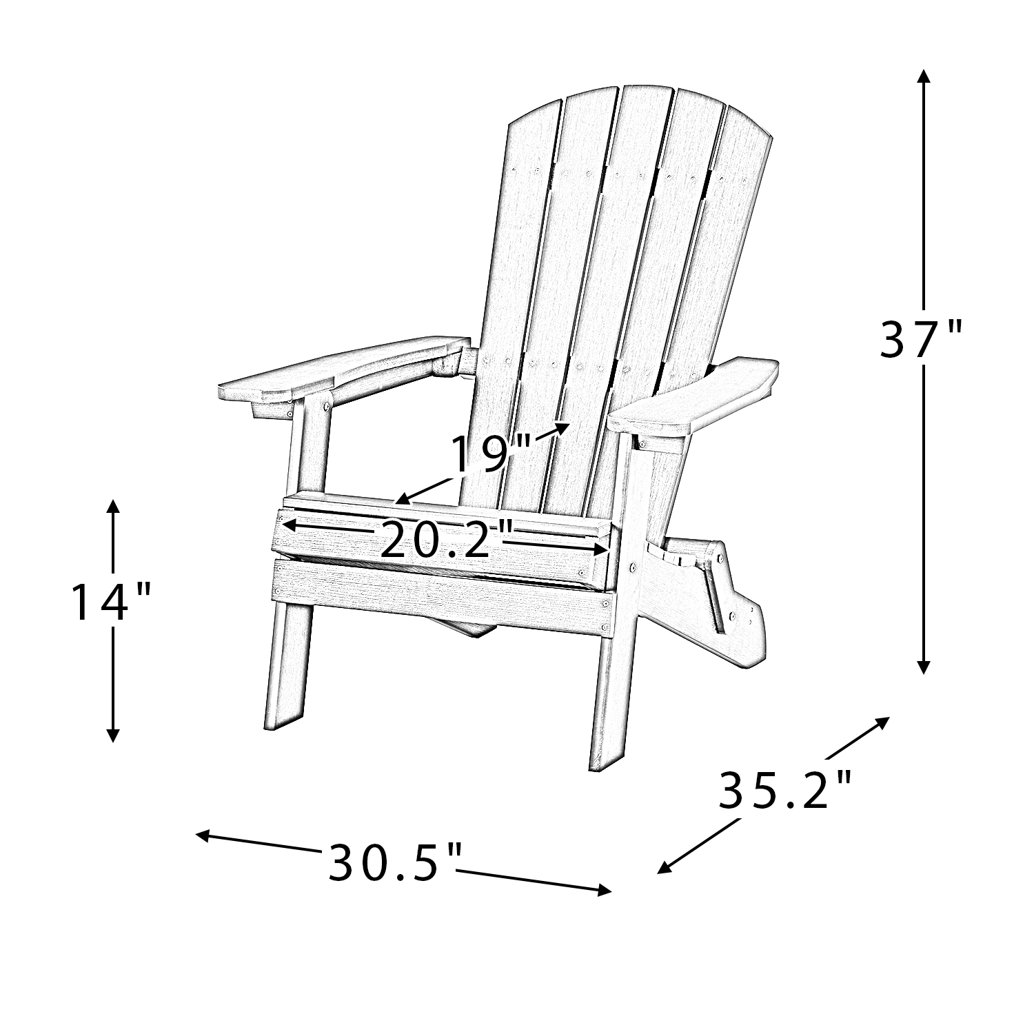 Folding Plastic Chair,Folding All-Weather Patio Chair,High Back Plastic Resin Deck Chair,Painted Weather Resistant Chair for Garden Backyard Porch,Easy to Fold Move & Maintain,Outdoor Furniture,Brown - image 3 of 7