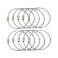 thumbnail image 4 of 10pcs Hang Wire Chain Tag Screw Lugga Rope Gadt Ring Keychain Tool Cable Key Steel, 4 of 4