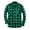 Green, variant on Mens Long Sleeve Button Down Shirts Plaid Casual Work Cotton Vintage Soft with Pocket Regular Fit Yellow